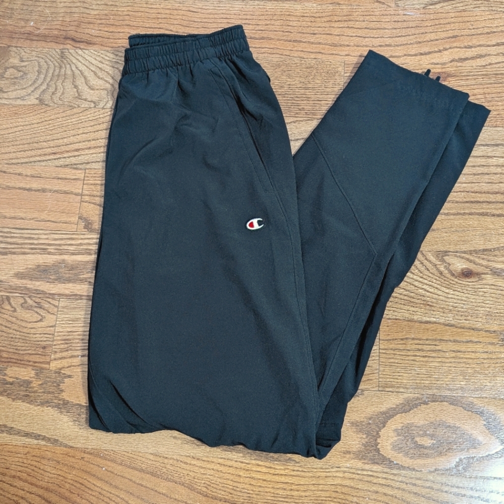 Champion Vintage Black Track Pants, Size S